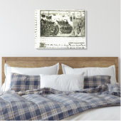 De eerste aanval op band canvas afdruk (Insitu (Slaapkamer))