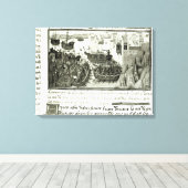 De eerste aanval op band canvas afdruk (Insitu (Houten vloer))