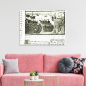 De eerste aanval op band canvas afdruk (Insitu (Woonkamer))