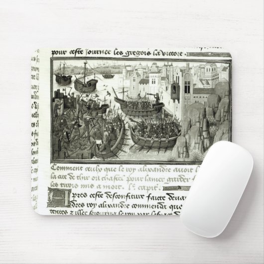 De eerste aanval op band muismat (Met muis)