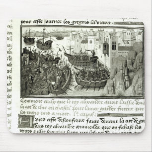 De eerste aanval op band muismat