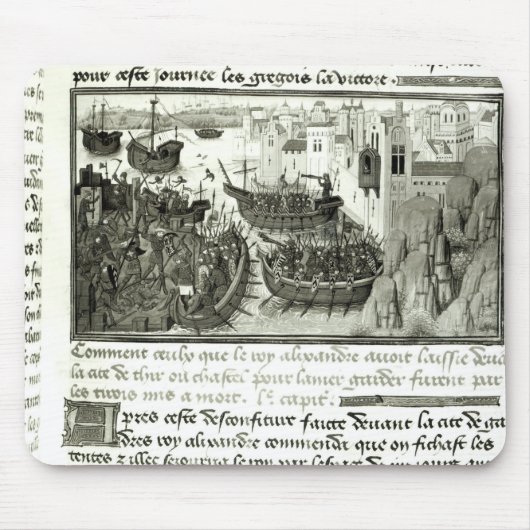 De eerste aanval op band muismat (Voorkant)