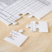 De eerste Amerikaanse inkomstenbelasting formulier Legpuzzel (Zijkant)