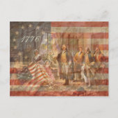 De eerste Amerikaanse vlag Briefkaart (Voorkant)