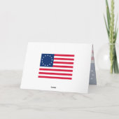 De eerste Amerikaanse vlag Kaart (Achterkant)