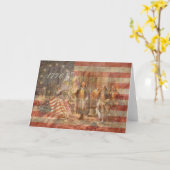 De eerste Amerikaanse vlag Kaart (Gele Bloem)