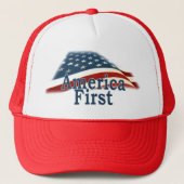 De eerste Amerikaanse vlag Trucker Pet (Voorkant)