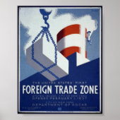 De eerste Amerikaanse vrijhandelszone Poster (Voorkant)