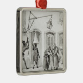 De eerste banen van de ochtend metalen ornament (Rechts)