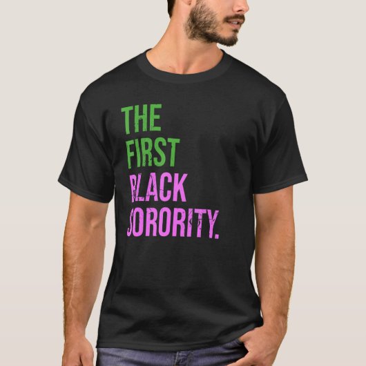 De eerste Black Sorority Black History maand T-shirt (Voorkant)