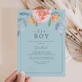 De eerste bloem is een Baby shower Invitati Kaart