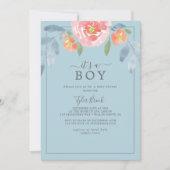 De eerste bloem is een Baby shower Invitati Kaart (Voorkant)