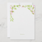 De eerste bloemen uitnodiging van de lente (Achterkant)