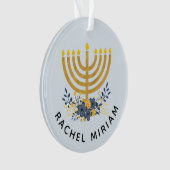 De eerste Chanoeka van de baby | Gedateerde Keepsa Ornament (voorkant)