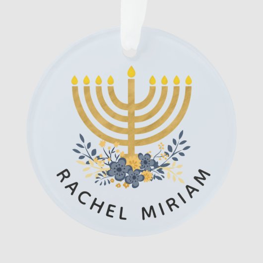 De eerste Chanoeka van de baby | Gedateerde Keepsa Ornament (voorkant)
