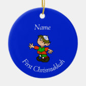 De eerste Chrismukkah Ornament van het kind - pas (Voorkant)