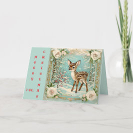 DE EERSTE CHRISTMAS VAN BABY BEDANKKAART