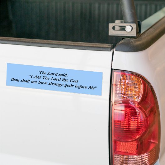 De Eerste Commandant: De Heer zei: Bumpersticker (Op Truck)