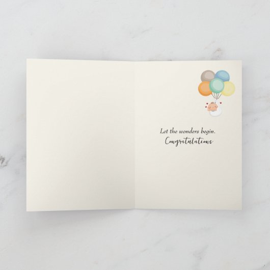 De eerste connectie van de baby kaart (Binnen)