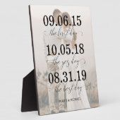 De eerste dag, de Ja Dag, de Beste Dag Foto Fotoplaat (Zijkant)