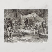 De eerste dag in Jamestown Briefkaart (Voorkant)