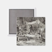 De eerste dag in Jamestown Magneet (Voorkant / Achterkant)