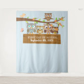 De eerste dag van de fotografie van de School Wandkleed (Voorkant)