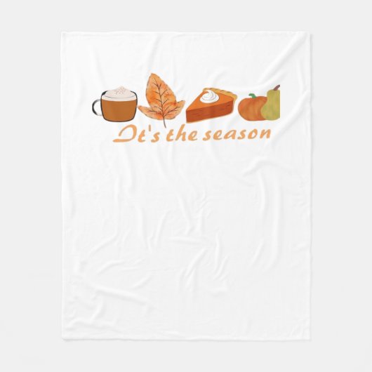 De Eerste Dag Van De Herfst Hallo Herfst Fleece Deken (Voorkant)