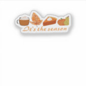 De Eerste Dag Van De Herfst Hallo Herfst Sticker (Voorkant)