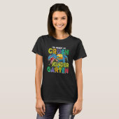 De eerste dag van de kinderdagverblijf Dinosaur na T-shirt (Voorkant volledig)