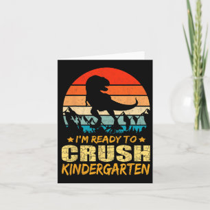 De eerste dag van de kleuterschool ben ik klaar om kaart