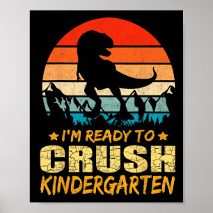 De eerste dag van de kleuterschool ben ik klaar om poster