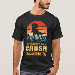De eerste dag van de kleuterschool ben ik klaar om t-shirt