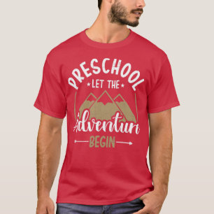 De eerste dag van de kleuterschool laat het avontu t-shirt