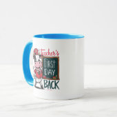 De eerste dag van de leerkracht terug. Terug naar  Mok (Voorkant links)