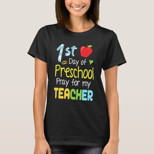 De eerste dag van de preschoolse bevalling voor mi t-shirt (Voorkant)