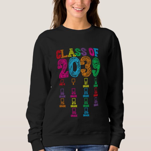 De eerste dag van de schoolklas van 2039 groeit me trui (Voorkant)