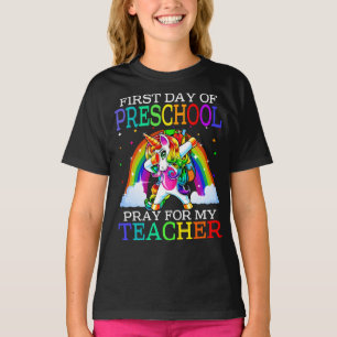De eerste dag van de schoolpreek voor mijn leraar t-shirt