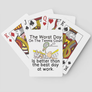 DE EERSTE DAG VAN HET HOF VAN TENNIS - BETER DAN W POKERKAARTEN