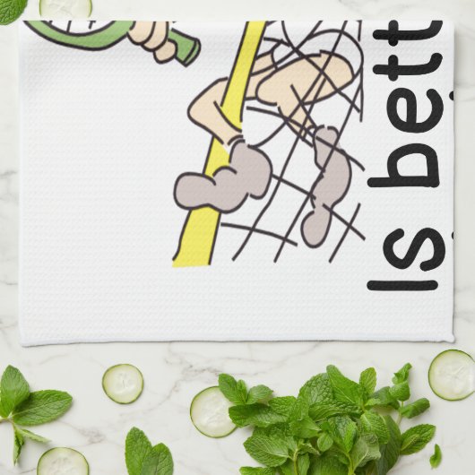 DE EERSTE DAG VAN HET HOF VAN TENNIS - BETER DAN W THEEDOEK (Gevouwen)