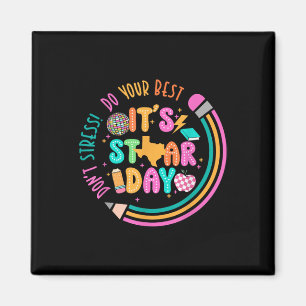 De eerste dag van het jaar, stress doe je beste te magneet