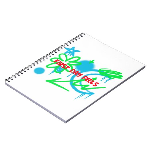 De eerste dag voelt als het begin van de school notitieboek (Linkerzijde)