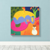 De eerste dagen van Joaquin 1997 Canvas Afdruk (Insitu (Houten vloer))