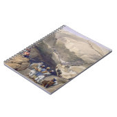 De eerste daling door de Koojah-pas, van 'S Notitieboek (Linkerzijde)