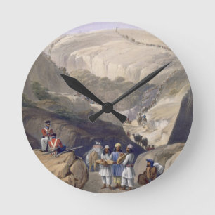 De eerste daling door de Koojah-pas, van 'S Ronde Klok