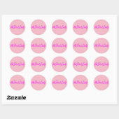 De eerste dame ronde sticker (Vel)