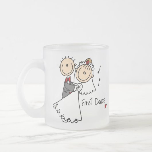 De eerste dansMok van de nieuwe man en vrouw Matglas Koffiemok (Links)