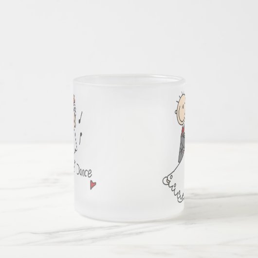 De eerste dansMok van de nieuwe man en vrouw Matglas Koffiemok (Center)