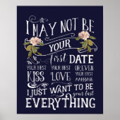 de eerste date wil je trouwbord zijn poster (Voorkant)