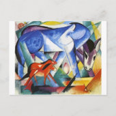 De eerste dieren van Franz Marc Briefkaart (Voorkant)